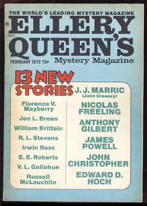 Item #19087 Ellery Queen's Mystery Magazine February 1972. Eleanor Sullivan, ed