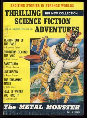 Item #19128 Thrilling Science Fiction Adventures Summer 1970. Sol Cohen, ed