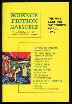 Item #19144 Science Fiction Adventures March 1973. Sol Cohen, ed.