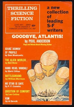 Item #19176 Thrilling Science Fiction June 1974. Sol Cohen, ed