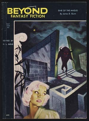 Item #19186 Beyond Fantasy Fiction May 1954 Vol. 1 No. 6. H. L. Gold, ed