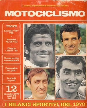 Item #19290 Motociclismo Dicembre 1970. Carlo Perelli, ed