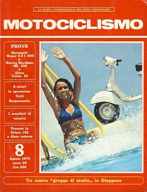 Item #19297 Motociclismo Agosto 1973. Carlo Perelli, ed