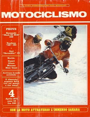 Item #19298 Motociclismo Aprile 1973. Carlo Perelli, ed