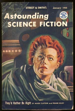 Item #19313 Astounding Science Fiction (British Edition) January 1955. John W. Campbell, ed, Jr.