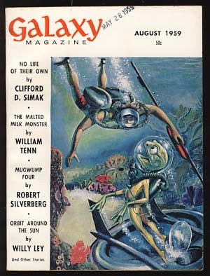 Item #19398 Galaxy Magazine August 1959. H. L. Gold, ed