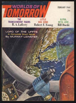 Item #19401 Worlds of Tomorrow February 1964. Frederik Pohl, ed