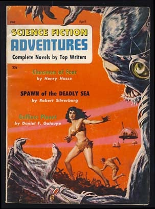 Item #19452 Science Fiction Adventures April 1957. Larry T. Shaw, ed