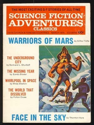 Item #19470 Science Fiction Adventure Classics March 1974. Sol Cohen, ed