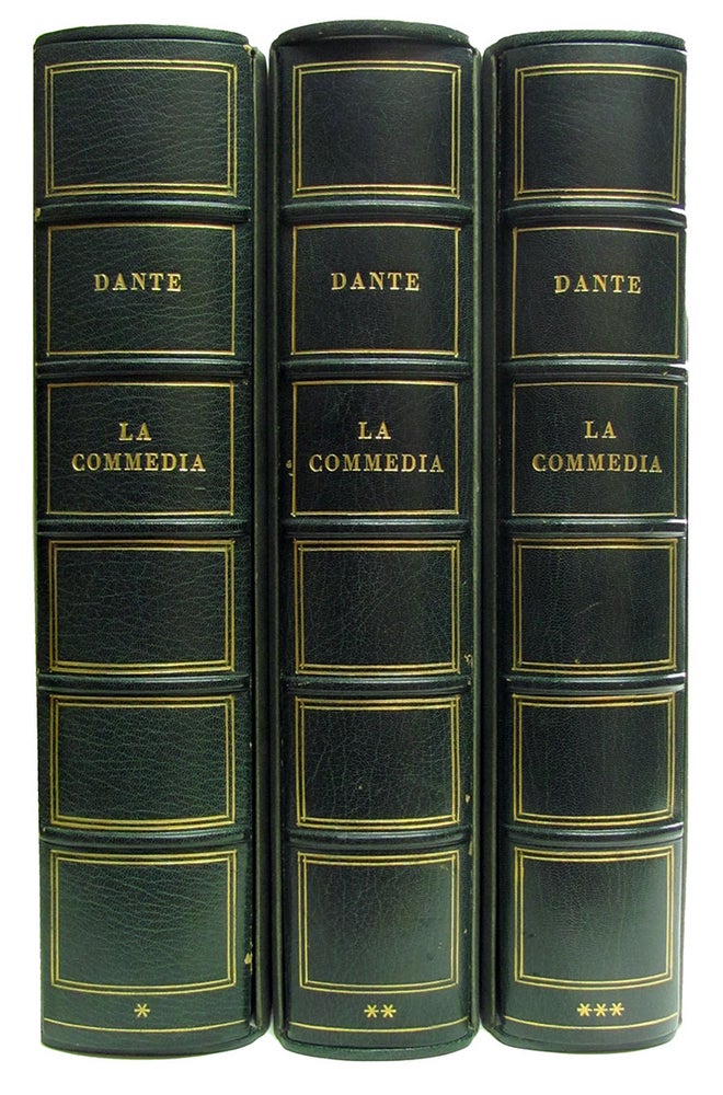 Item #19546 La commedia di Dante Alighieri nel testo e nel commento di Niccolò Tommaseo. Dante Alighieri.