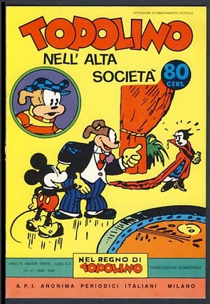 Item #19736 Topolino nell'alta società (Mickey Mouse in High Society). Floyd Gottfredson