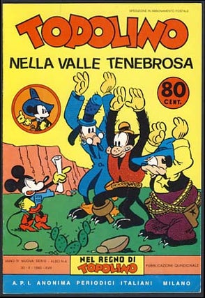 Item #19737 Topolino nella valle tenebrosa (Mickey Mouse in Death Valley). Floyd Gottfredson