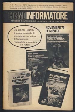 Item #19874 Cosmo Informatore #2 Novembre 1979. Authors