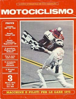 Item #20527 Motociclismo Marzo 1973. Carlo Perelli, ed