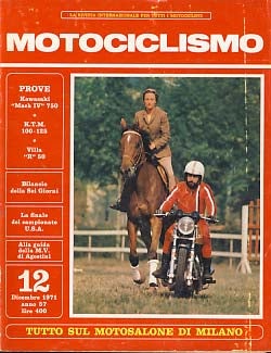 Item #20528 Motociclismo Dicembre 1971. Carlo Perelli, ed