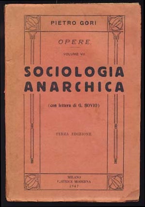 Item #20568 Sociologia anarchica. Pietro Gori
