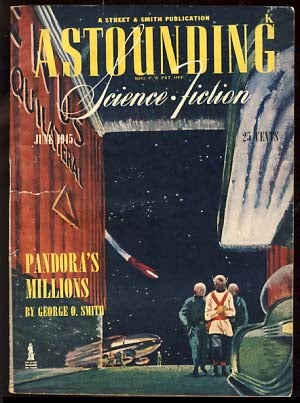 Item #20678 Astounding Science Fiction June 1945. John W. Campbell, ed, Jr.