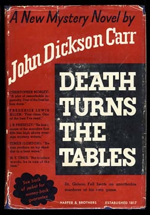 Item #20812 Death Turns the Tables. John Dickson Carr.