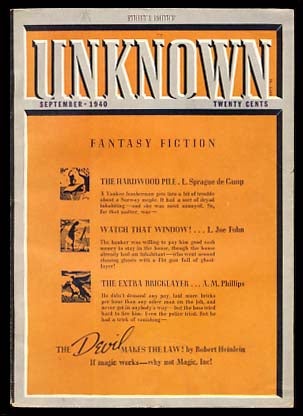 Item #20954 The Devil Makes the Law! (Magic, Inc.) in Unknown September 1940. Robert A. Heinlein