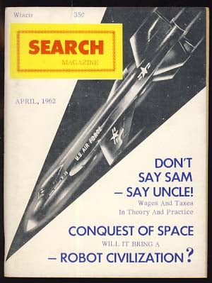 Item #21033 Search Magazine April 1962. Raymond Palmer, ed
