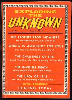 Item #21066 Exploring the Unknown September 1968. Robert A. W. Lowndes, ed
