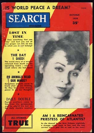 Item #21075 Search Magazine October 1959. Raymond Palmer, ed
