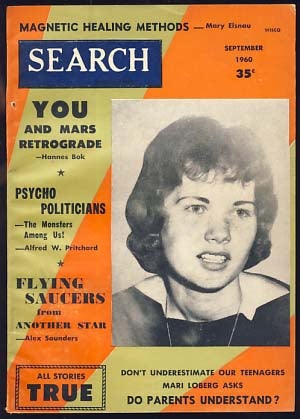 Item #21078 Search Magazine September 1960. Raymond Palmer, ed