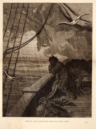 Item #21094 "And the rain poured down from one black cloud." - Original Plate with Engraving from...
