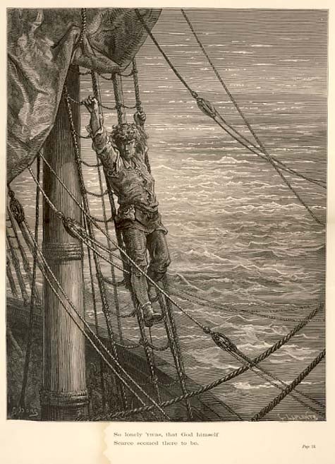 Item #21102 "So lonely 'twas, that God himself scarce seemed there to be." - Original Plate with Engraving from The Rime of the Ancient Mariner. Gustave Doré.