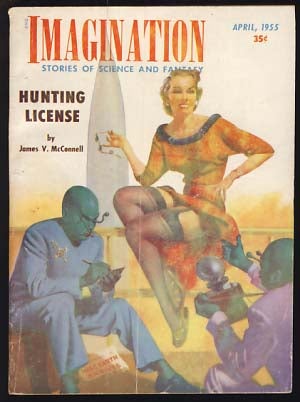Item #21152 Imagination April 1955. William E. Hamling, ed.