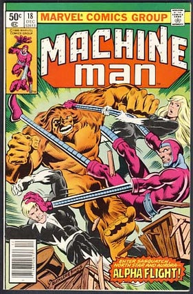Item #21297 Machine Man #18. Tom De Falco, Steve Ditko