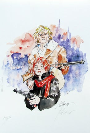 Item #21562 Ken Parker and Pat O'Shane Signed and Numbered Limited Edition Print by Ivo Milazzo....