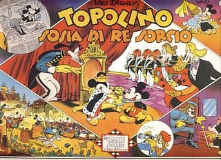 Item #21572 Topolino sosia di Re Sorcio. (Mickey Mouse in The Monarch of Medioka Italian...