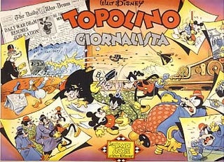 Item #21574 Topolino giornalista (Mickey Mouse: Editor-in-Grief - Italian Edition). Floyd...