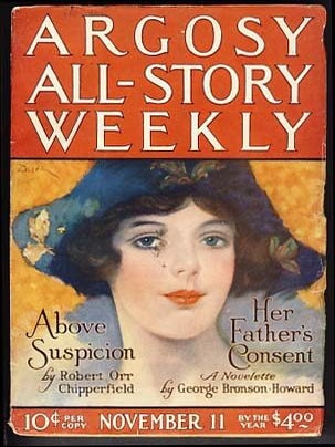 Item #21822 The Fire People Part Four in Argosy All-Story Weekly November 11, 1922. Ray Cummings