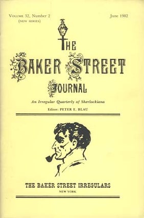Item #21965 The Baker Street Journal June 1982. Peter F. Blau, ed