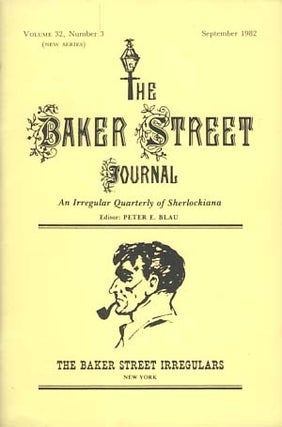 Item #21966 The Baker Street Journal September 1982. Peter F. Blau, ed