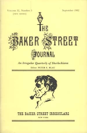 Item #21966 The Baker Street Journal September 1982. Peter F. Blau, ed.
