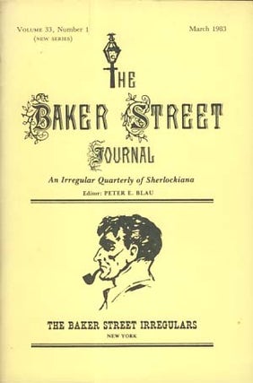 Item #21968 The Baker Street Journal March 1983. Peter F. Blau, ed