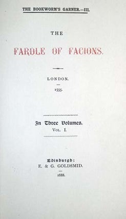 Item #21978 The Fardle of Facions. Joannes Boemus