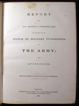 Item #22071 Report from His Majesty's Commissioners for Inquiring into the System of Military...