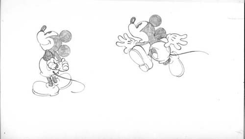 Item #22193 Mike Royer Mickey Mouse Running Original Art. Mike Royer.