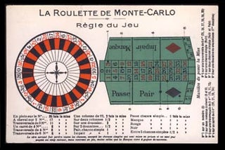 Item #22231 La Roulette de Monte-Carlo - Règle du Jeu - Vintage Postcard