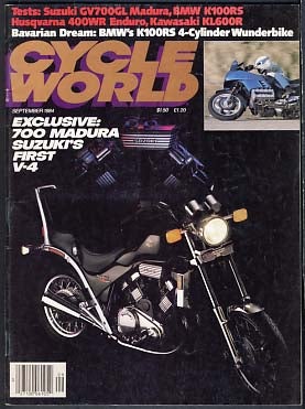 Item #22287 Cycle World September 1984. Paul Dean, ed