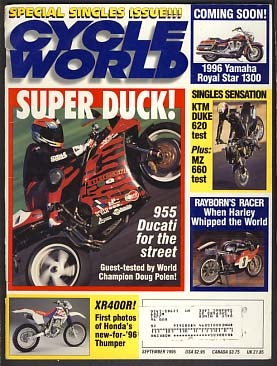 Item #22288 Cycle World September 1995. David Edwards, ed.