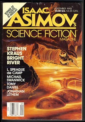 Item #22385 Isaac Asimov's Science Fiction Magazine September 1992. Sheila Williams, ed