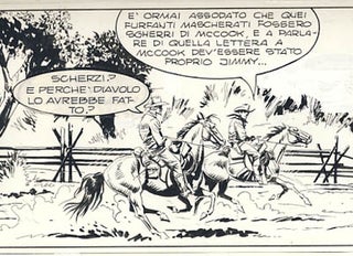 Raffaele Della Monica Tex #350 Page 107 Original Comic Art.