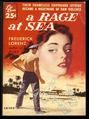 Item #22420 A Rage at Sea. Frederick Lorenz