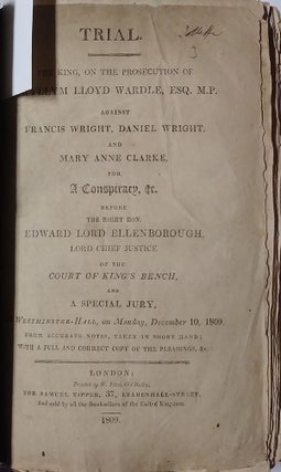 Political Tracts. With Original Autograph Letter by Edward Hawker Addressed to Sir William Jolliffe.