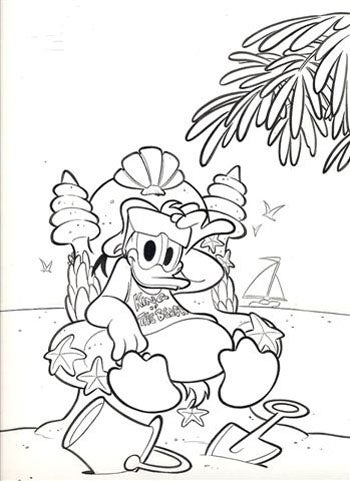 Item #22629 Vitale Mangiatordi Disney Time #41 Estatissima July 2005 Original Cover Art Featuring Donald Duck. Vitale Mangiatordi.
